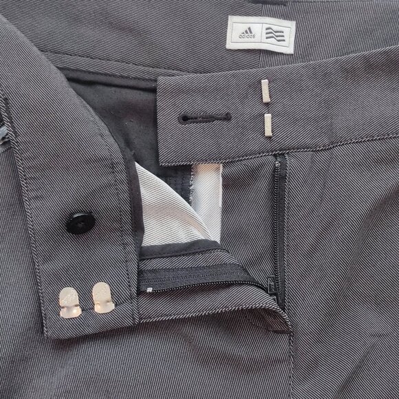 Adidas Climacool Golf pants crop zip pockets grey women's size 8 - Picture 7 of 11
